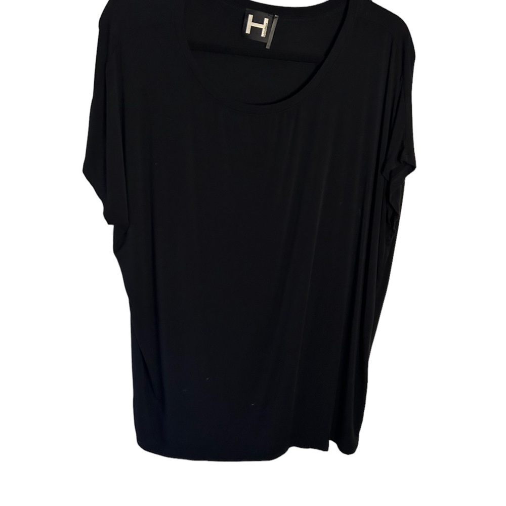 H by Bordeaux Black scoop neck. Sz. XL short sleeves.   423